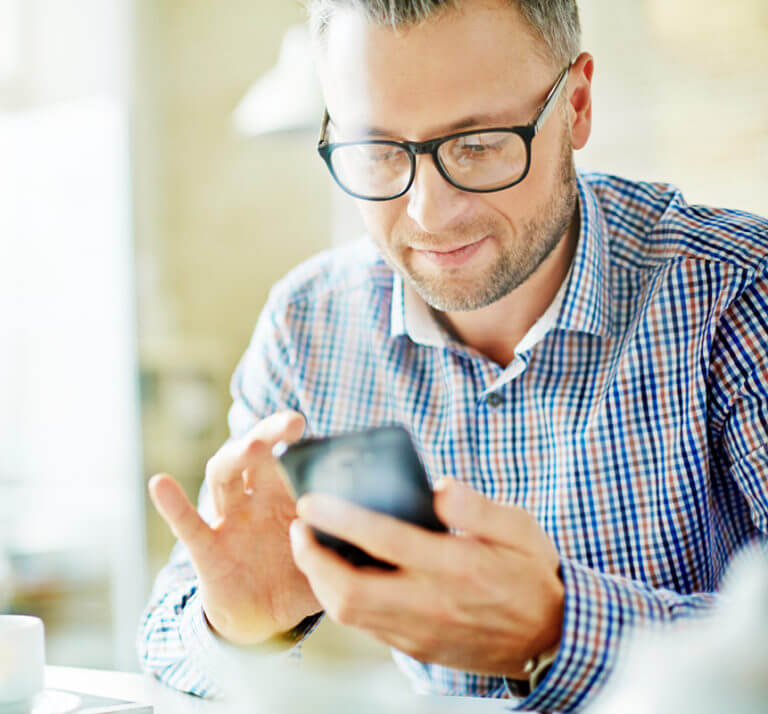 Man Viewing Phone